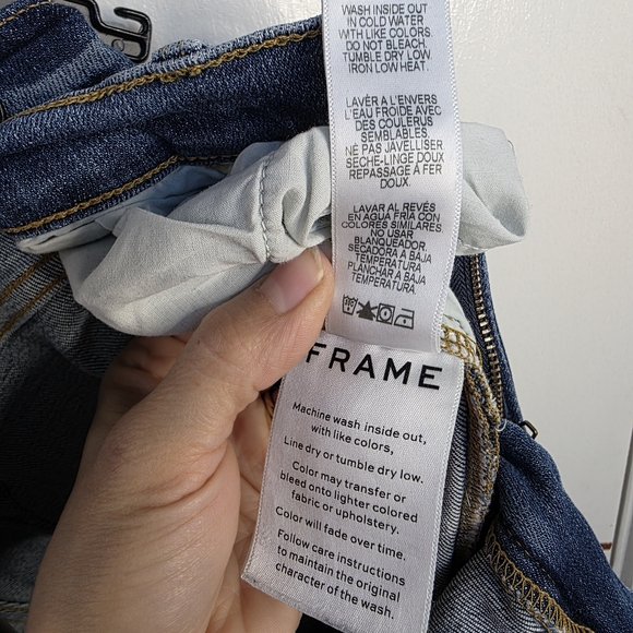 Frame Le High Skinny Ankle Jeans With Studded Detail - Picture 9 of 15